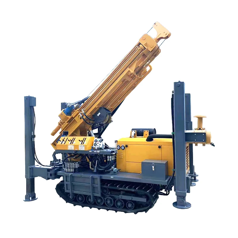 Good quality 200m 300m drilling depth pneumatic DTH crawler drilling rig for water well drilling rig machine for sale