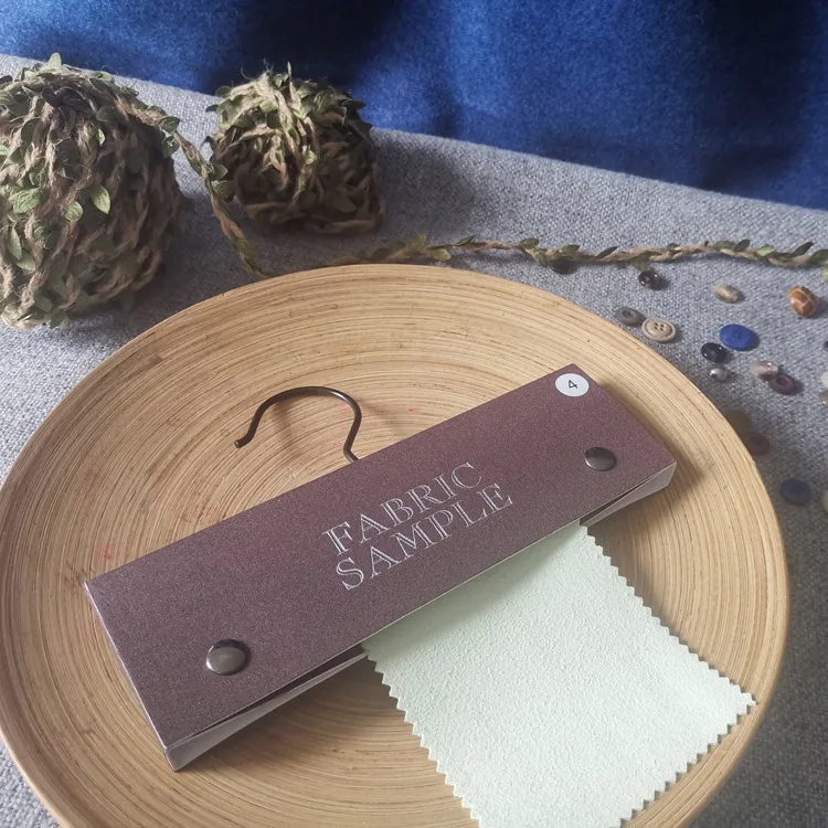 Customized Eco-friendly Fabric Material Textile Sample Catalog Display DIY Curtain Hanger Header