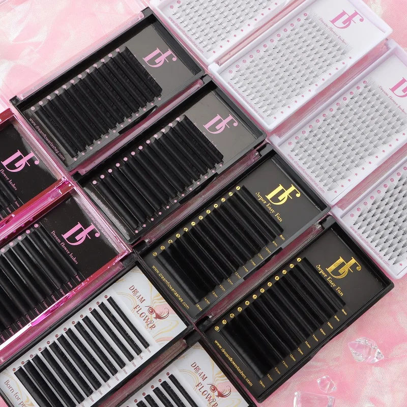 Volume Lashes 5-25mm Length 0.03mm Soft Black Natural Individual Eyelash Extensions