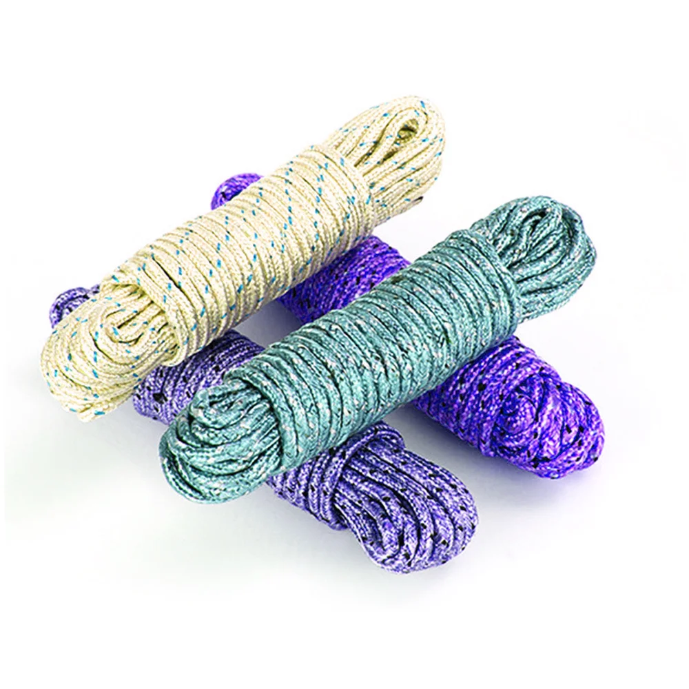 Clothesline Outdoor Clothes Drying 20mm 5mm 3mm 12mm 10mm 4mm Windproof Tent Canopy Braid Custom Packaging Leash Nylon Rope