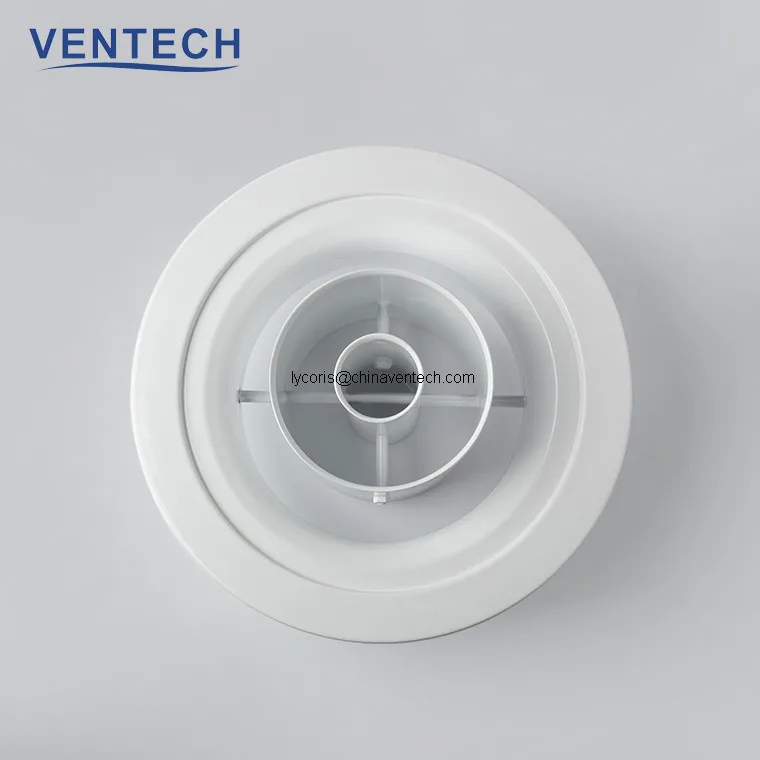 ring type ventilation diffuser jet nozzle ring diffuser aluminum round ceiling air diffuser