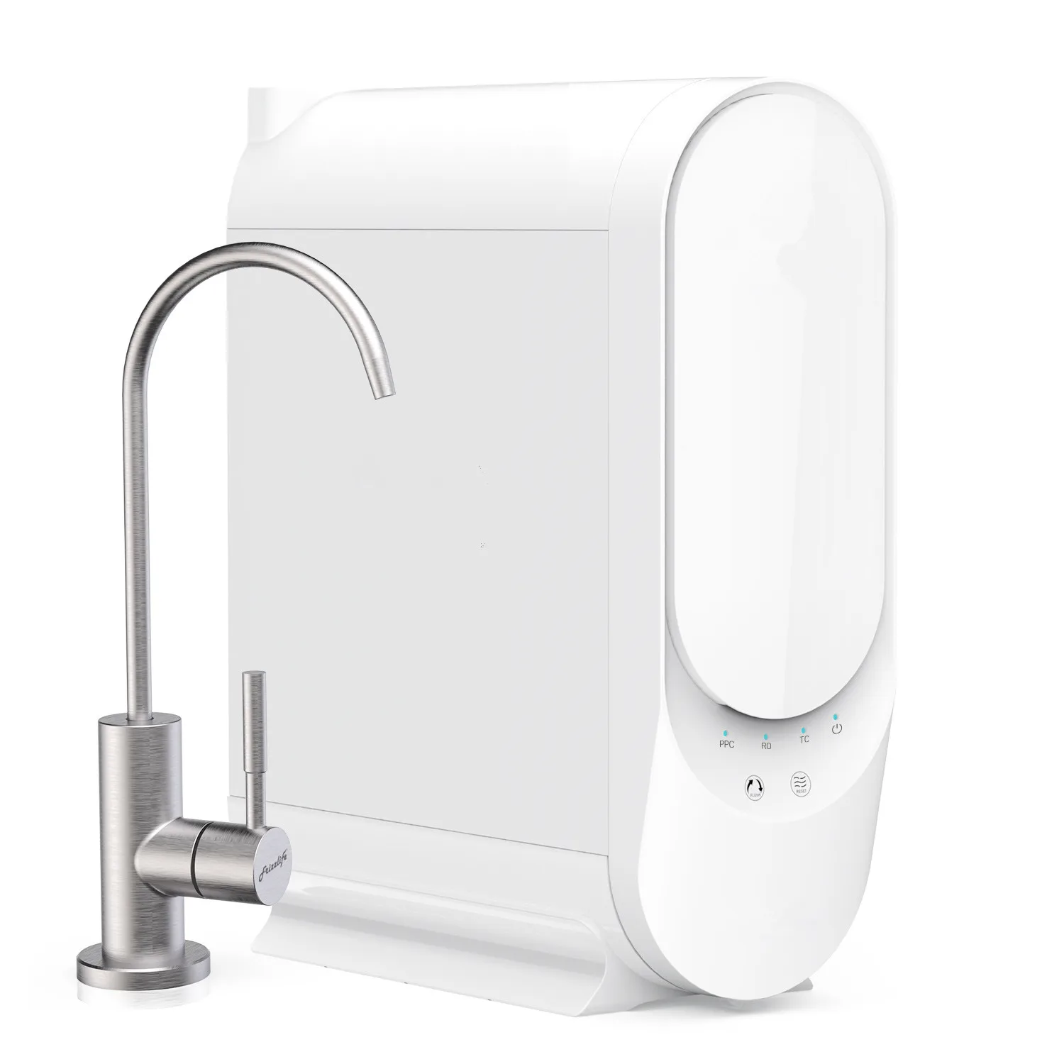 500G Tankless Design 0.0001 Micron Under Counter RO Water Filter Device