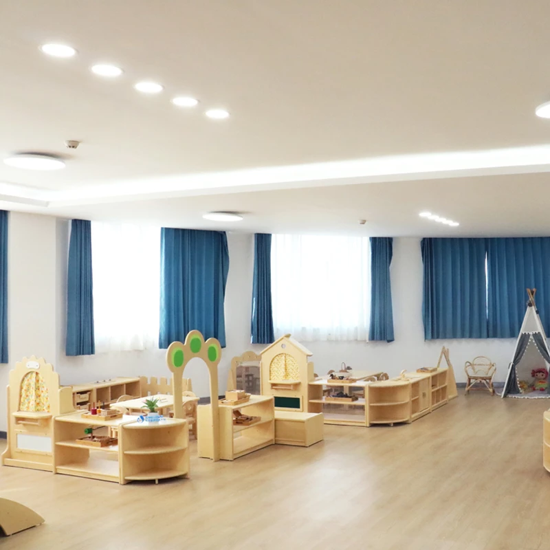 Kindergarten Children Library Home Furniture Acoustic Learning Tree Bookshelf For Childcare Daycare Shelves Reading Corner Room