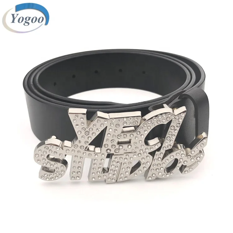 Wholesales Silver Plating Women Fashion Solid Custom Brand Name Logo Metal Buckle for Leather Belts