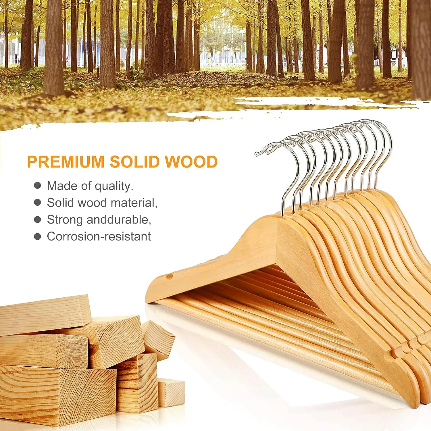 Wholesale high quality for suit shirt clothing stores custom wooden hangers
