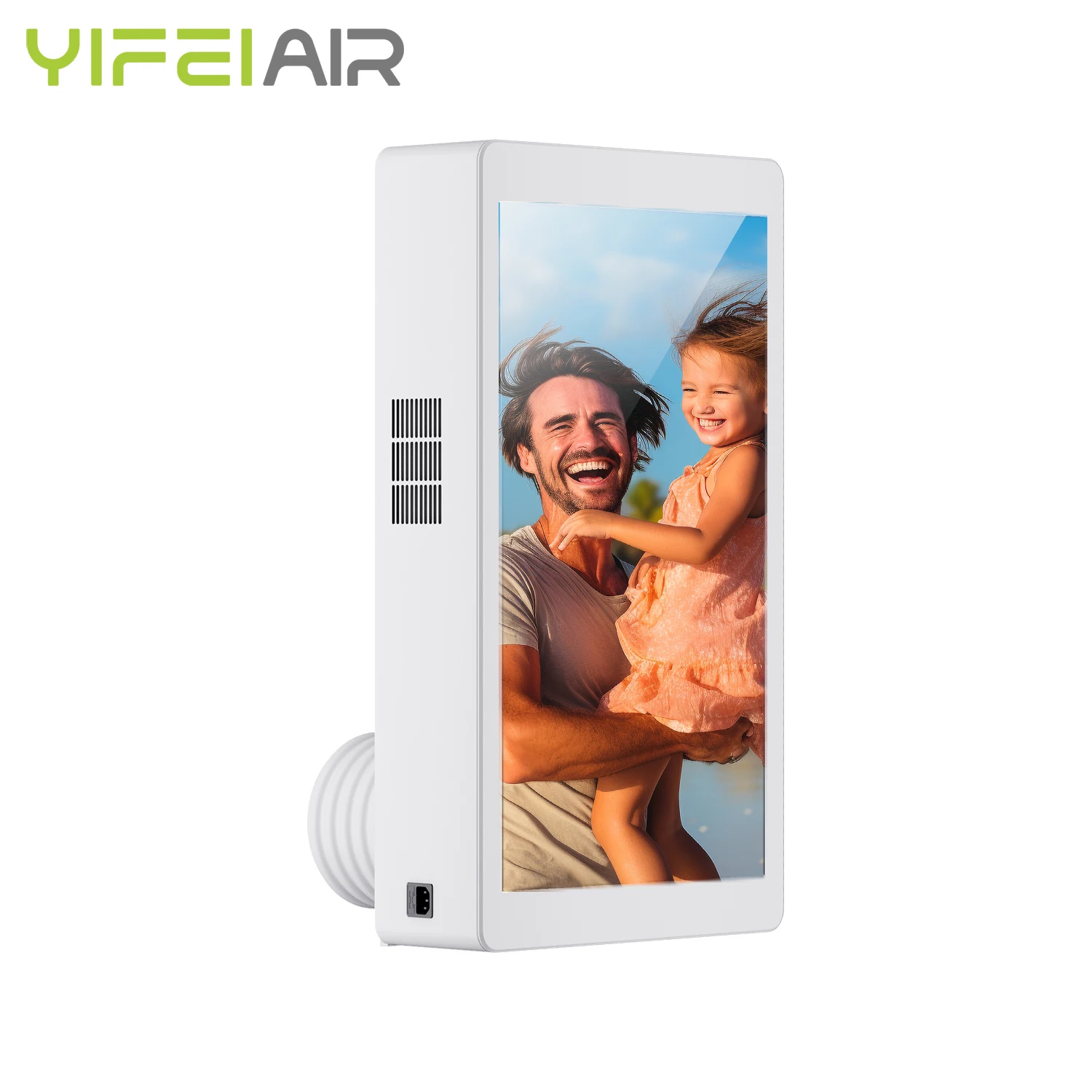 YIFEI AIR unidirectional flow advertising machine 450 m3/h air purifier 300 W auxiliary heating Wall-mounted fresh air system