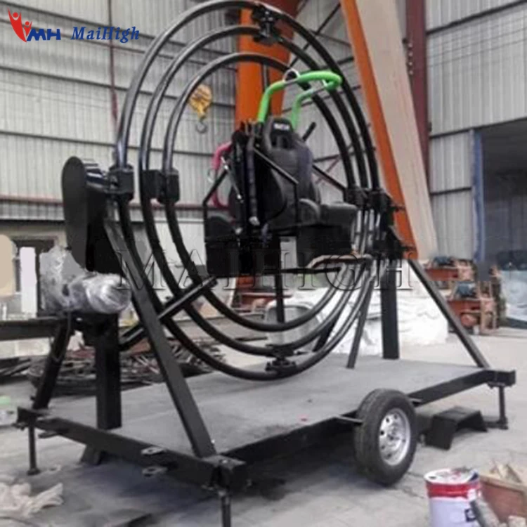 Amusement Ride Portable Mini Equipment 3d Space Ring Human Gyroscope for Sale