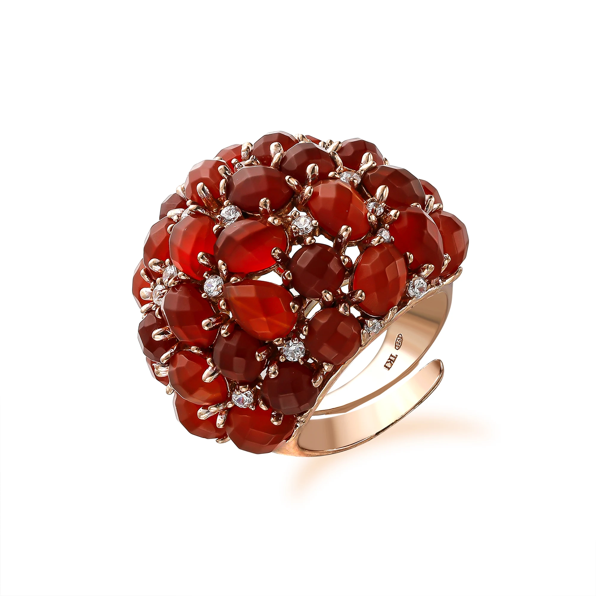 Kirin Jewelry Wholesale Natural Ruby Ring 925 Sterling Silver Handmade Rings