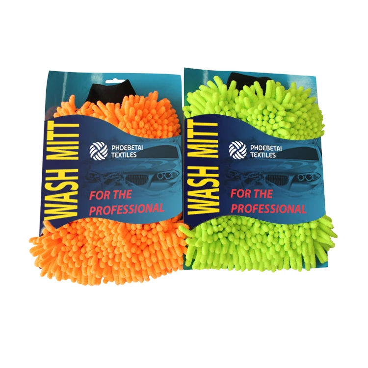 Wholesale Microfiber Car Wash Mitt with Mesh