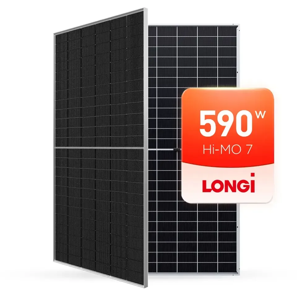 Панели Solares Costos Longi/Jinko солнечные панели с несколькими шинами технология высокой эффективности 580 Вт 585 590 солнечная энергия