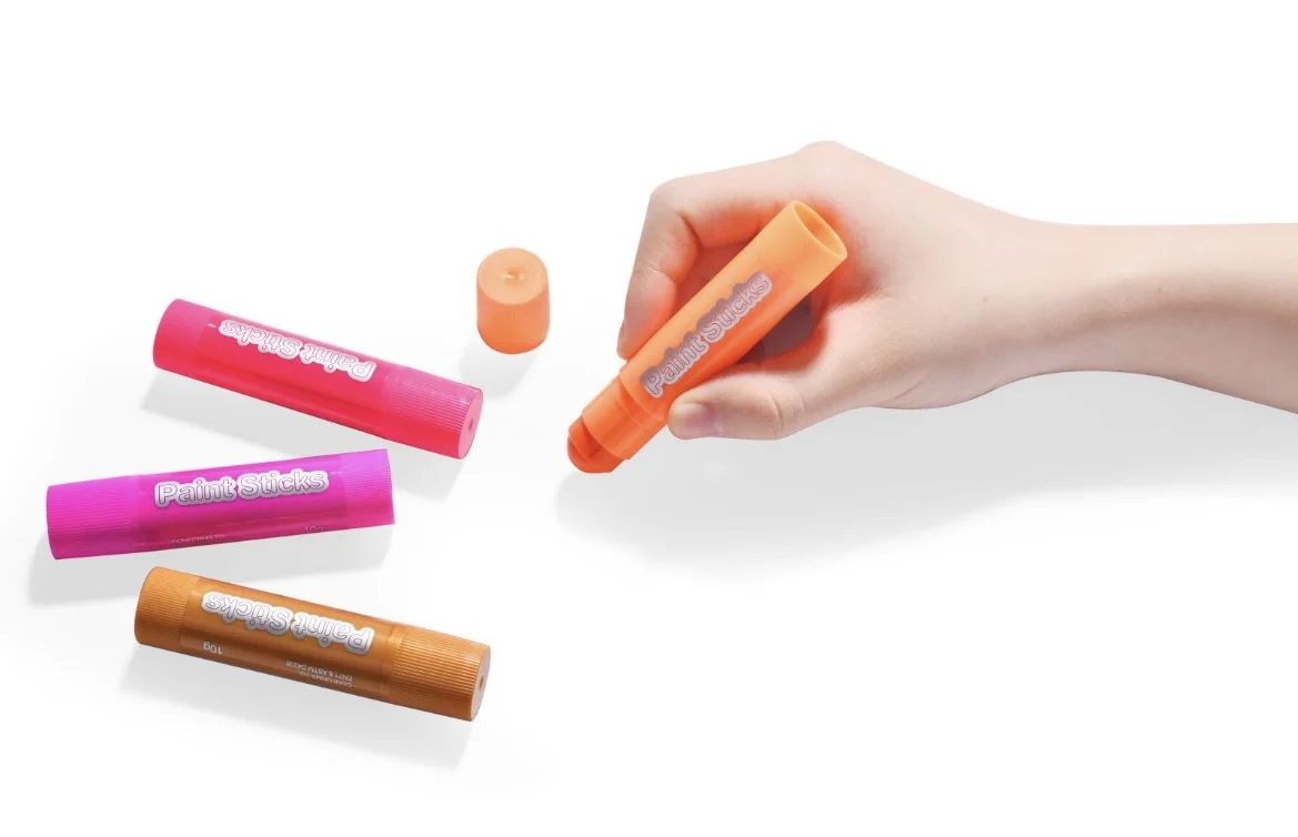 MeiduGaga 18 colors fast quick drying mess free solid tempera paint sticks wax crayon set children friendly