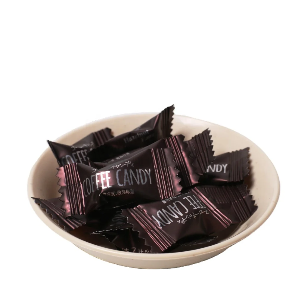 Hot Selling Private Label Vegan Halal Instant Coffee Bean Candy Flavor Confectionery Products Chewable Tablets Coffee Candy
