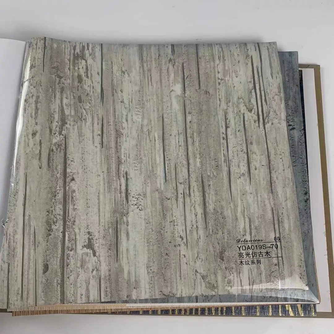 factory zhejiang pet/pvc Film Laminated Metal colored galvanized steel Sheet Galvanized VCM  panel Steel Sheet