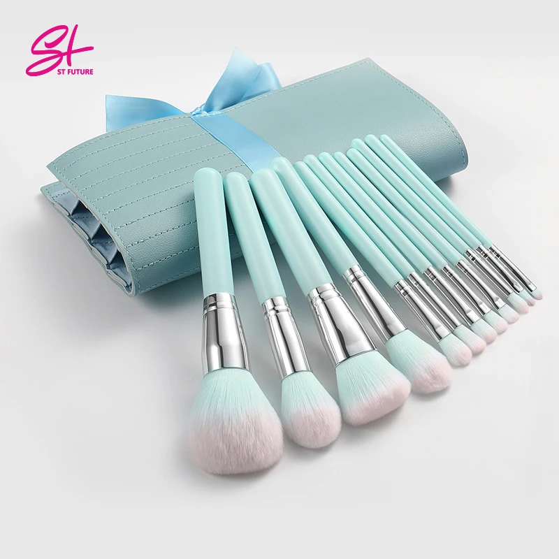 2022 New Arrival 12 Pcs Magnetic Cosmetic  Synthetic Hair Makeup Brush Set