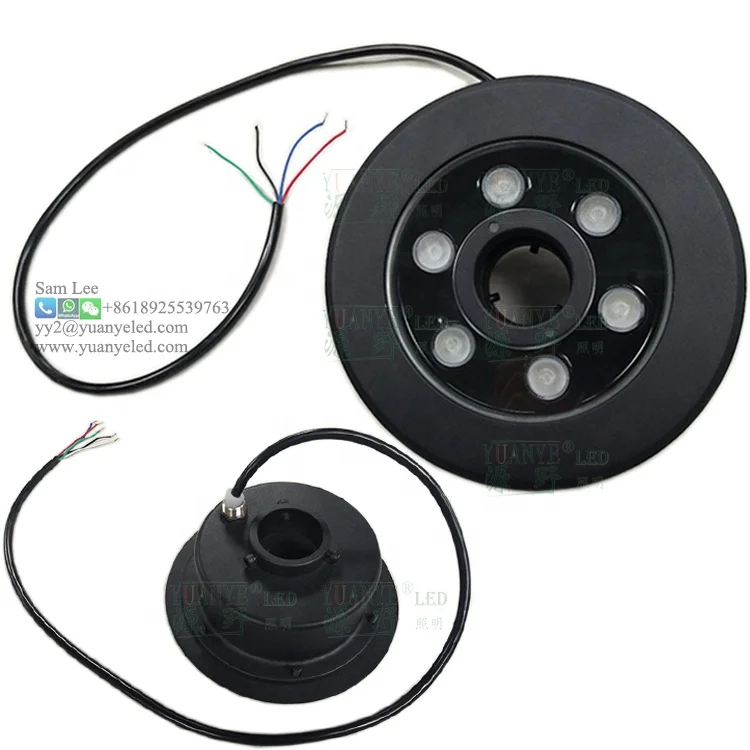 18w rgbw dmx512 dc24v black powder coated finish waterproof underwater lights ip68 dmx led fountain light