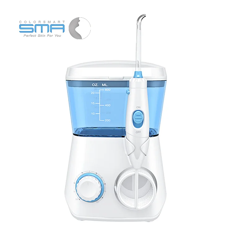 Wholesale 10 Modes 600ML Tank Water Jet Waterproof IPX7   Rechargeable Water Flosser Water Thread Oral Dental Irrigator Portable