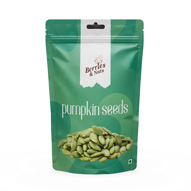 Custom Printed Pumpkin Seeds Packaging Bag Stand Up Pouch For Chia Seeds Moisture Proof Sunflower Seeds Bag With Logo