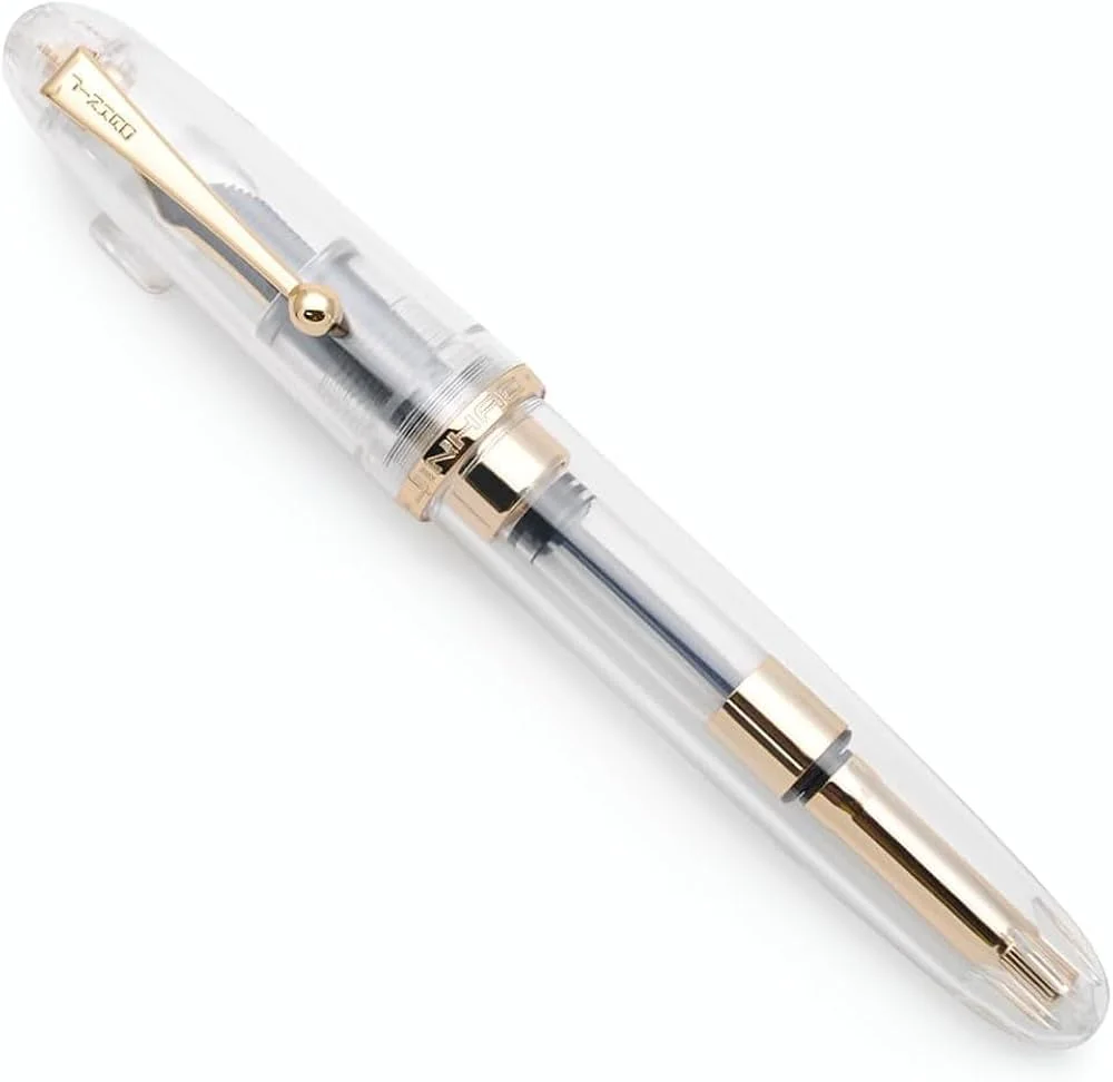 Customized design Luxury quality pen with Custom logo calligraphy transparent fountain Pen jinhao 9019 big size large pen
