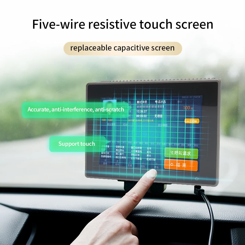 SINSMART 8inch J1900 WiFi ip65 waterproof all in one touch industrial fanless rugged tablet pc