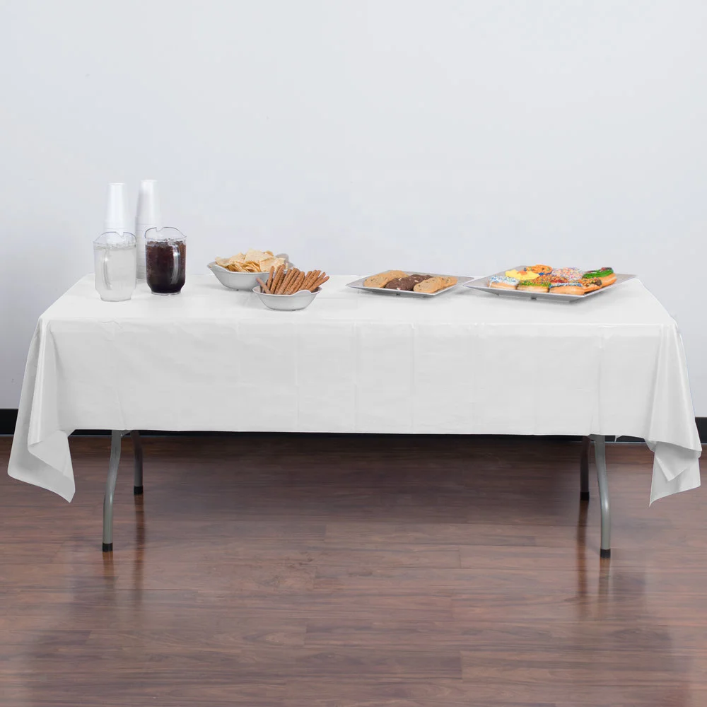 Exquisite Plastic Tablecloth 54in*108in for disposable tablecover