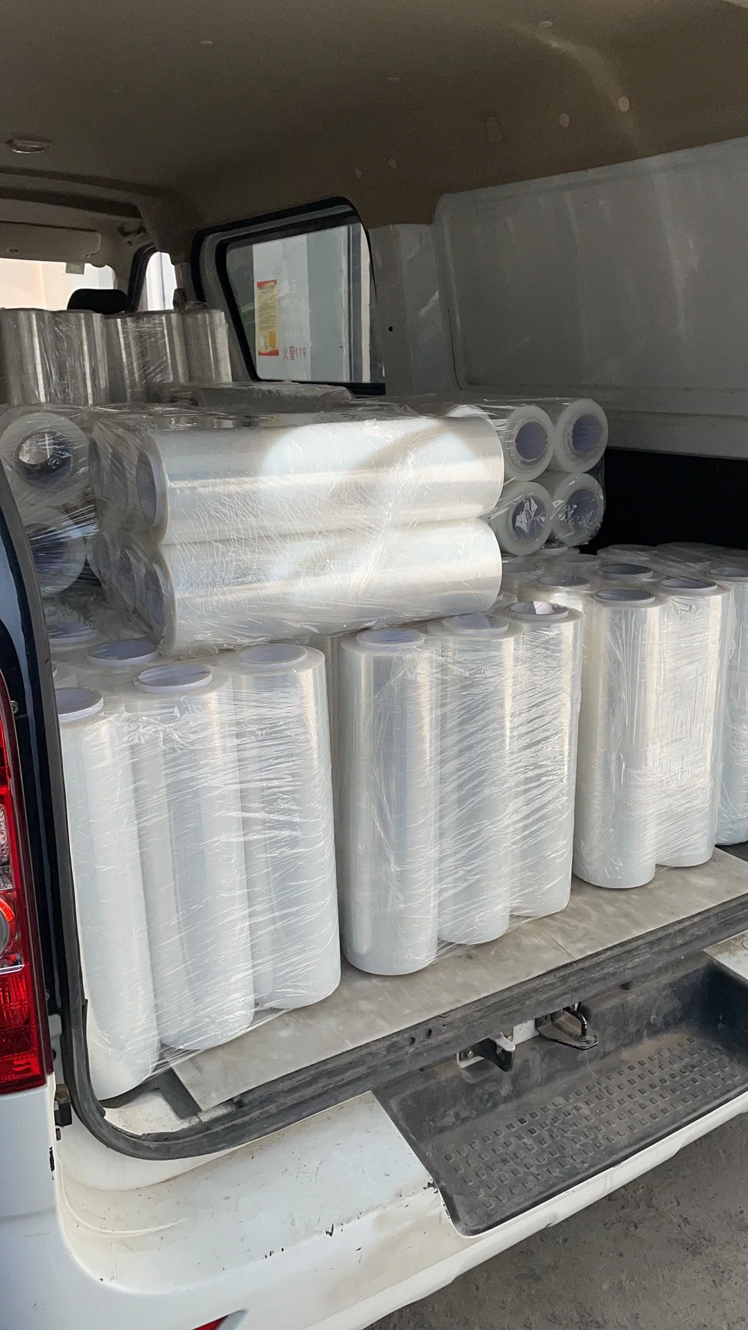 Free Sample Transparent White Ldpe 500Mm 450Mm 15 Micron 17 Micron 18 Inch 17Mic Jumbo Roll Pe Film Stretch