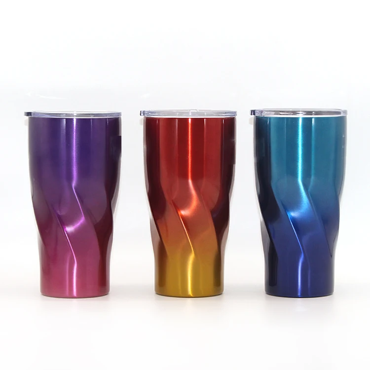 
20 Ounce Bulk Stainless Steel Cup Tumbler With Plastic Lid 