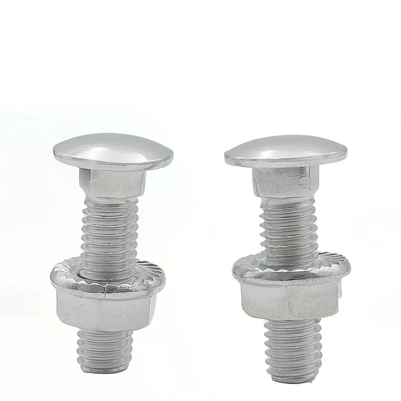 Carriage Bolts Din603 Truss Round Head Square Neck Carriage Screw Coach Bolt and nuts carriage bolt and flange nut