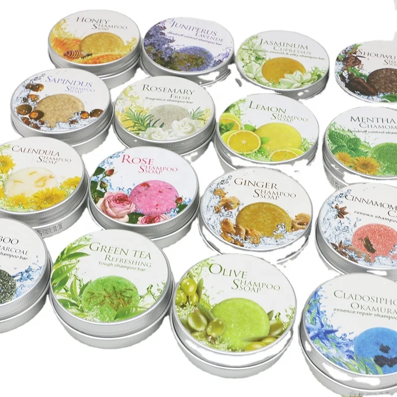 Hot Sell Natural organic hair coloring nourishing caring solid shampoo conditioner rich bubbles handmade  hair cleansing soap