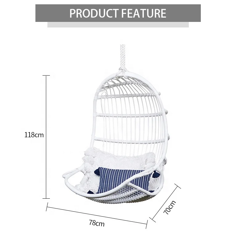 Source manufacturers wholesale rattan swing egg chair swing chair out door modern bedroom furniture set