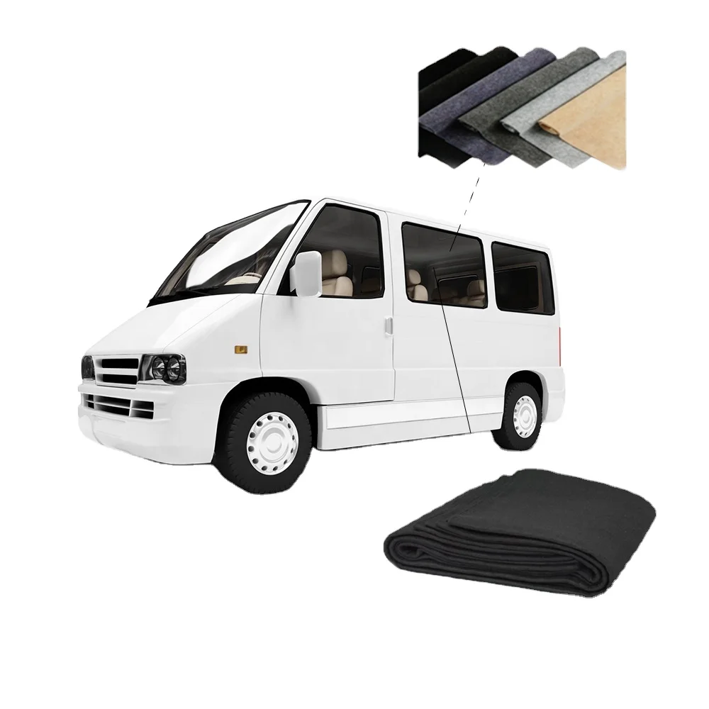Factory Price Four Way Camper Van Stretch Lining Carpet Car Roof Lining Velour Felt for VW t4 t5