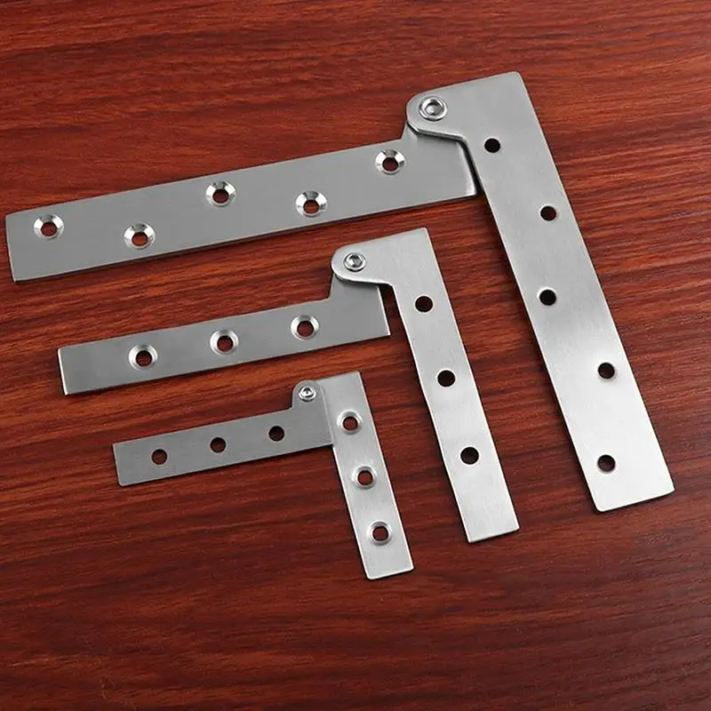 1.5mm Thick Concealed Hinge 360 Degree Door Pivot Hinges Furniture Base Stainless Steel Hardware Accessories
