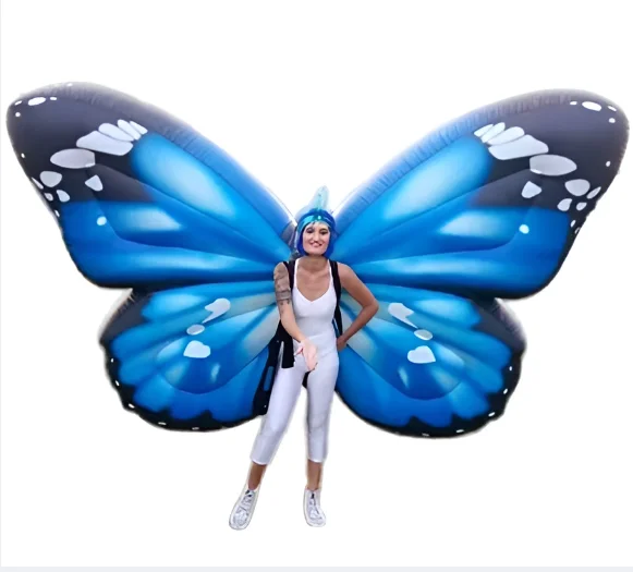 party show costume parade event butterfly dress inflatable portable wings costume