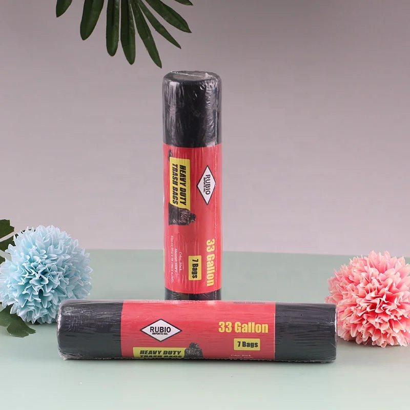 Large Black Medical Waste Plastic Clear Garbage Trash Bags 30 Liters Heavy Duty Manufacturer China