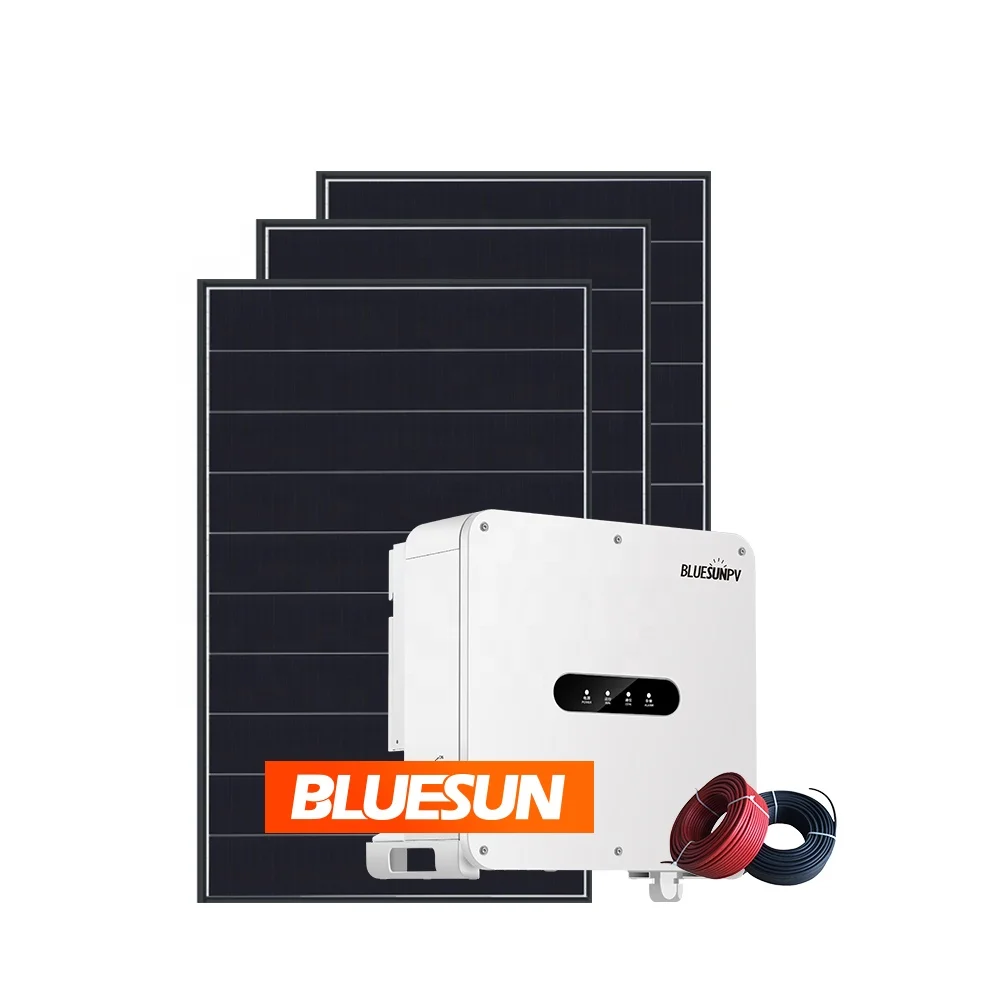 Bluesun solar panel power system 15kw 20kw 25kw 30kw solar system kit price on grid solar system