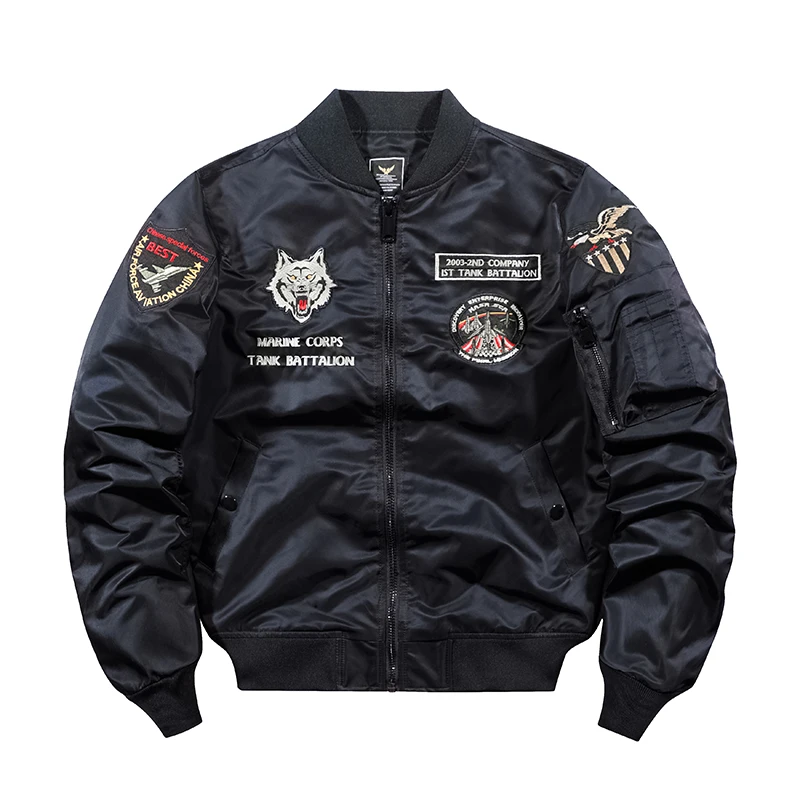 2021 новый стиль пилот танки человек черный ВВС одна тактическая куртка Военный ma1 бомбардировщик куртка