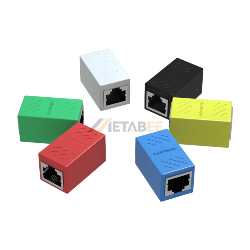 Network Splitter Cable Extension Connector Jack Coupler RJ45 8P8C Adapter
