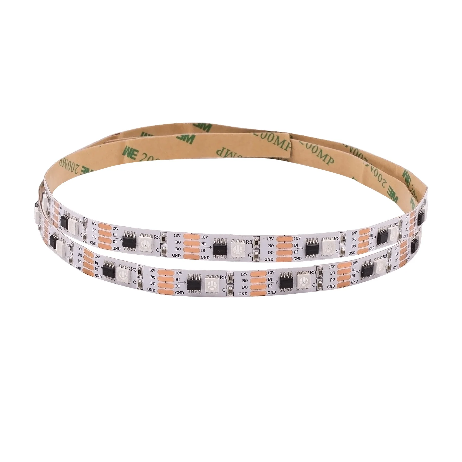 Breakpoint continues transmission with double data signal GS8208 tape 12V Digital RGB led flexible strips