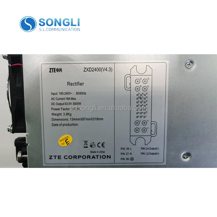 New original zxd2400 v4.0 V4.1 V4.3 rectifier module telecom supply  dc rectifier systems for telecom power supply
