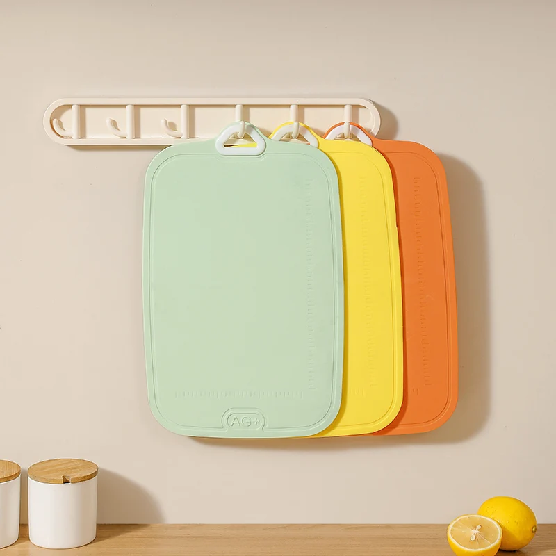 Portable Plastic Cutting Board TPU Cutting Mat Board  Kitchen Chopping Gadget Fruit Plastic Chopping Board