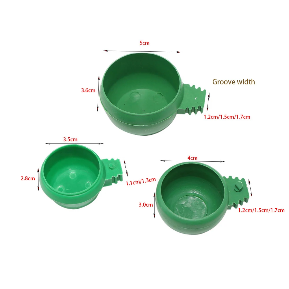 Good Quality Bird Food Water Bowl Feeder Plastic Parrot Pigeons Birds Feeding Trough