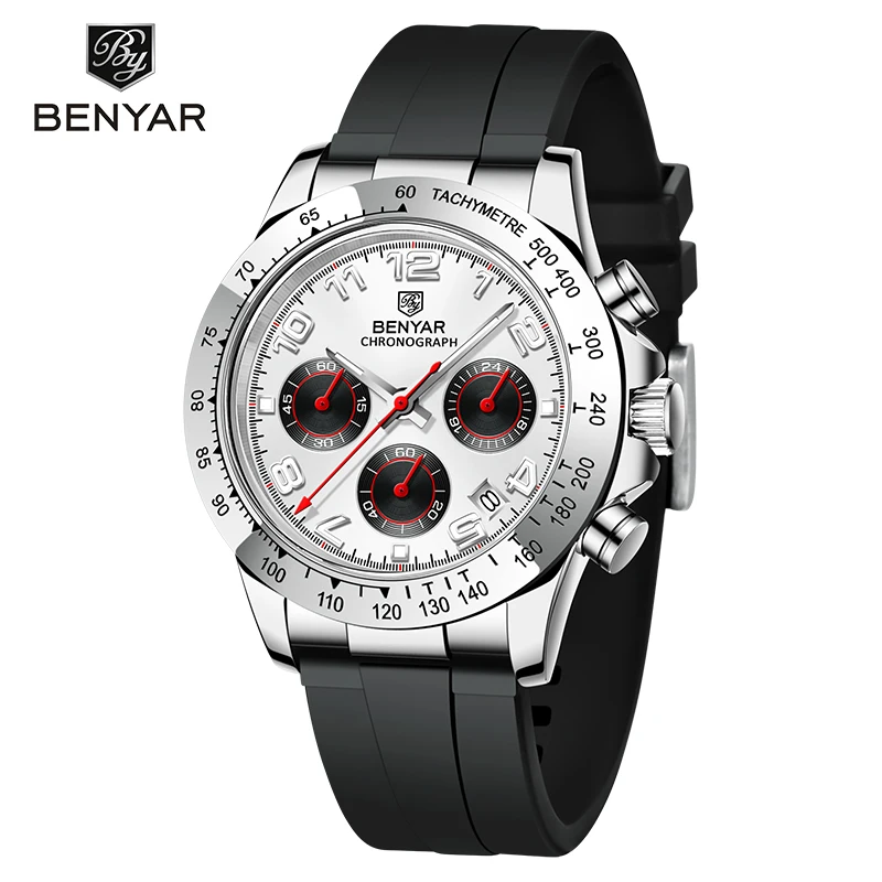 BENYAR BY-5192 Top Brand Luxury Mens Quartz Watch Waterproof Business Men Watches New Fashion Men Clock Reloj Hombre