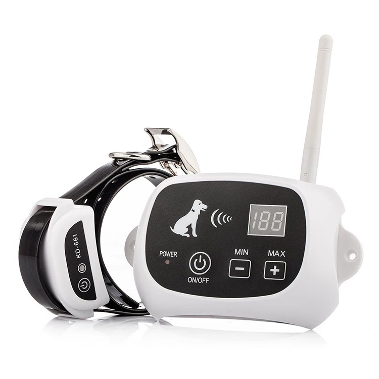 Fantastic Quality Waterproof 2 in 1 Outdoor Wireless Fence Dog Bark Collar Pet Training Device LCD Display with USB Rechargeable