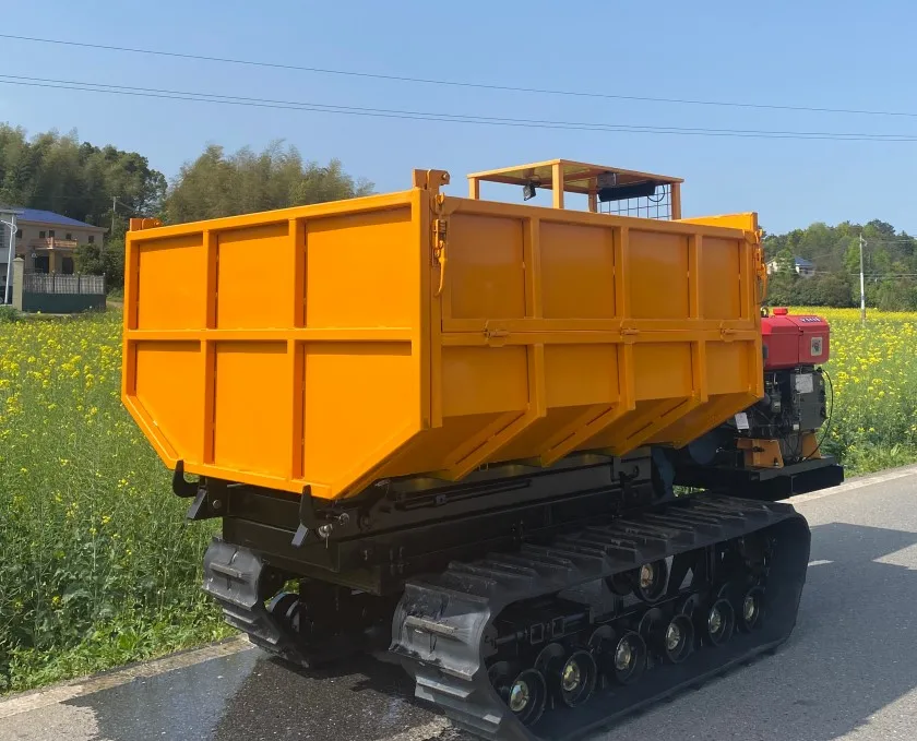 New Dumper Truck Price Small Crawler Transporter 3 Ton Diesel Self Loading Scissor Lifting Dumper Box Dumper for Sale