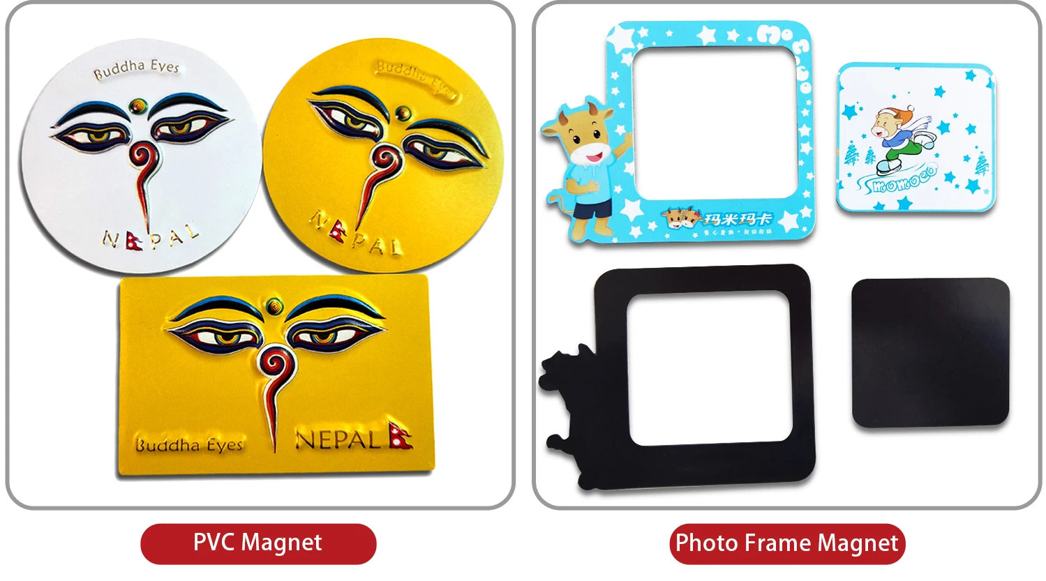 New Product Funy Door Magnetic Germany Souvenir Heart Cup Shaped Home aluminum foil Fridge Magnet