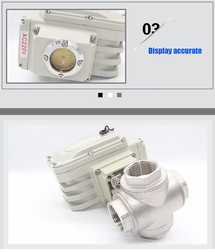 TKFM High platform stainless steel four 4 way screw electric pneumatic ball valve