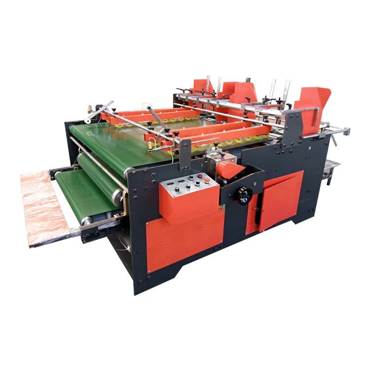 Easy operate press type  carton  folder gluer  machine for die-cutter box