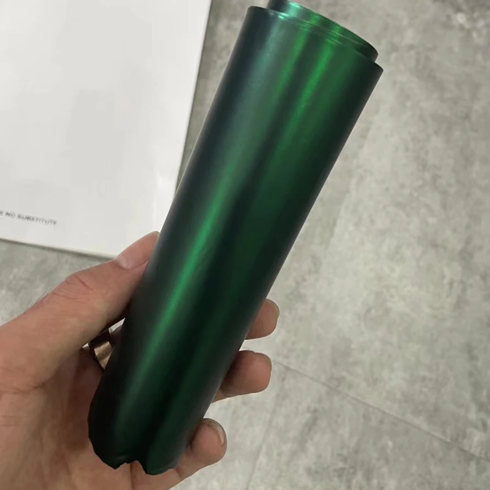 TSAUTOP 1.52*18m ROHS PET Metallic Venom Green Super Chrome car wrap near me vehicle vinyl wrap supplies