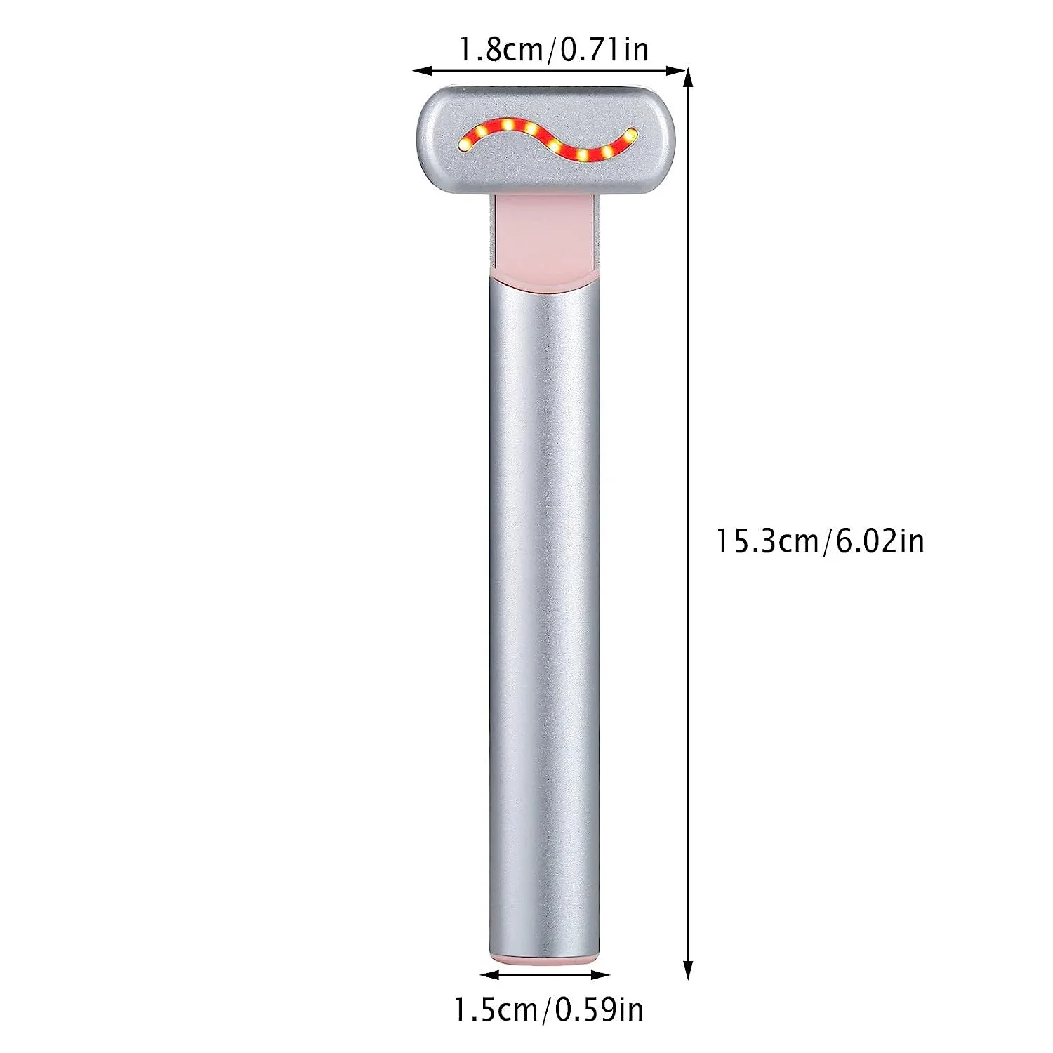 Advanced skin care wand LED Light Therapy Face EMS Facial Eye Beauty Massager Red Light Skincare Wand