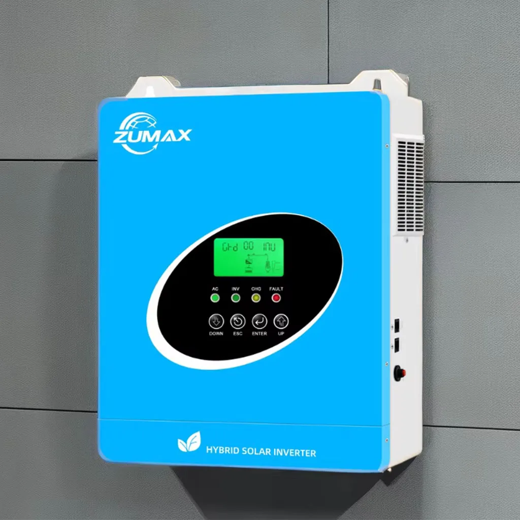 Factory hot sell ZUMAX 3.6Kva 4.6Kva 6.6Kva Pure Sine Wave solar hybrid inverter 24v built in MPPT