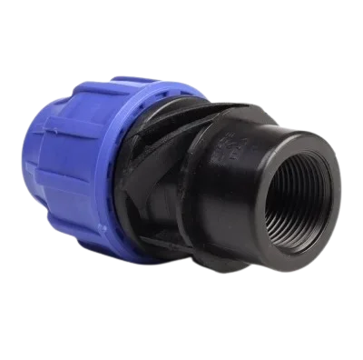 Female Thread Adaptor Compression Fitting 8kg Capacity PP Plastic Connector Gas/Oil Irrigation Pipe System Head 16mm Box